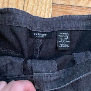 Y2K Express Grey mid-rise pants